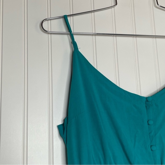 BB Dakota Steve Madden Been So Long Teal Maxi Dress - Picture 5 of 7